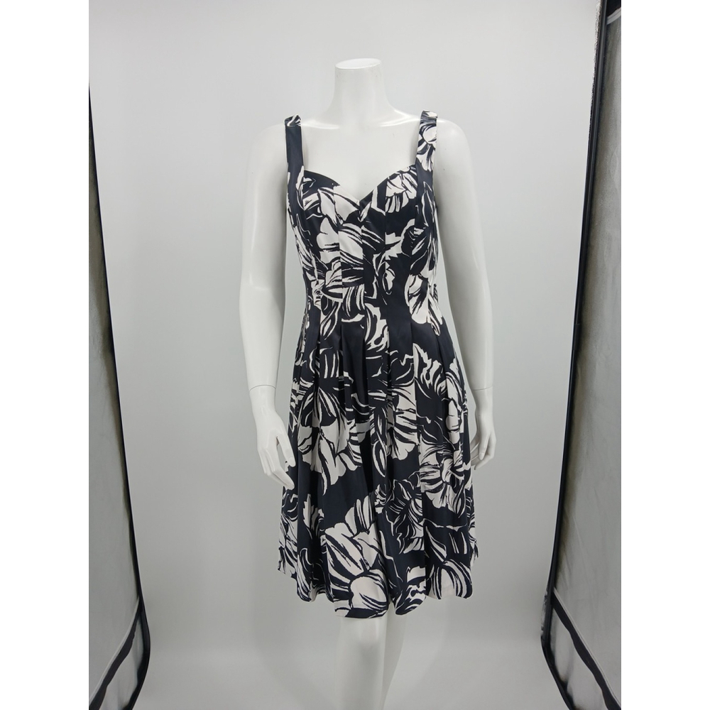 White House Black Market Floral Dress Womens Size 8 Sundress